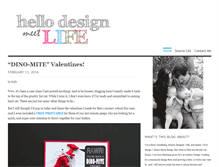 Tablet Screenshot of hellodesignmeetlife.com